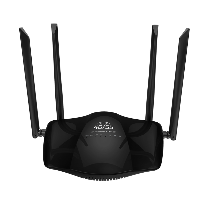 DNXT 4G LTE CPE Hotspot WiFi Router Laptop Broadband 3 Ports Modem 5g Mifi Sim Card With 4 Antenna Portable Network
