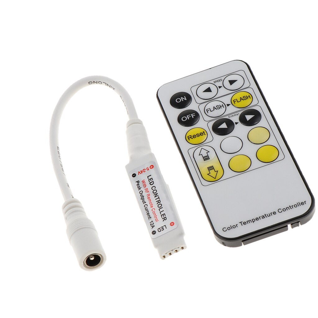 Mini Draadloze 15 Key Infrarood Ir Dimmer Controller Voor Led