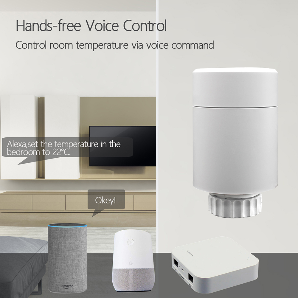 Hapythda Zigbee 3.0 – actionneur de radiateur intelligent, thermostat Programmable Tuya, vanne TRV, contrôleur de température Via Alexa