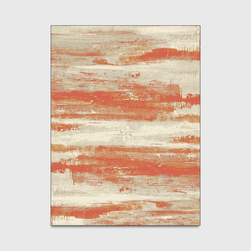 Wishstar modern enkel orange matta sovrum heminredning matta nordiskt abstrakt vardagsrum matta soffmatta dörrmatta: 80 x 160cm