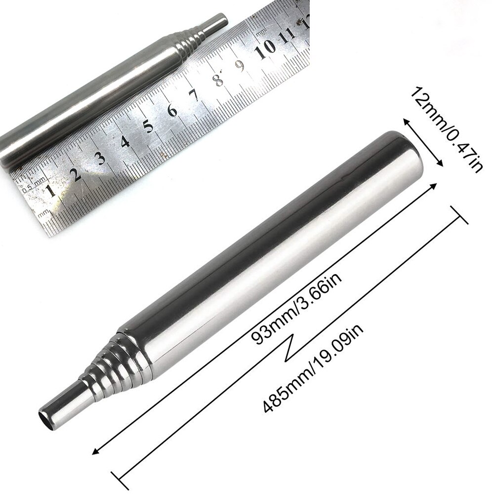 Stainless Steel Collapsible Blowing Fire Stick High Effective Tiny Equipment Blowing Fire Stick Outdoor Beach Garden Camp Tool S