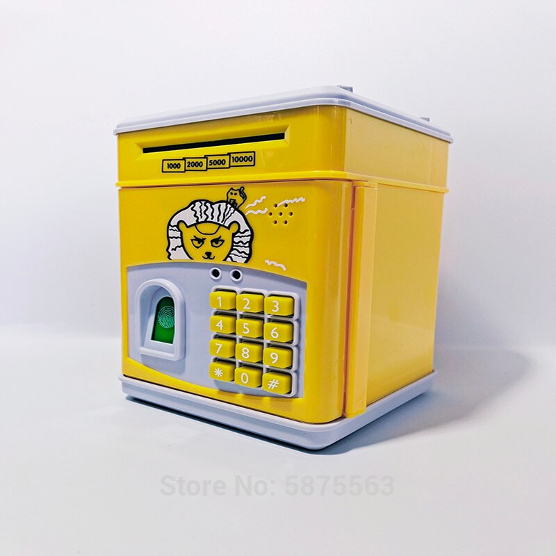 Bargeld Elektronische Fingerprint ATM Passwort Münze P Jar Lagerung Box Kind Geburtstag