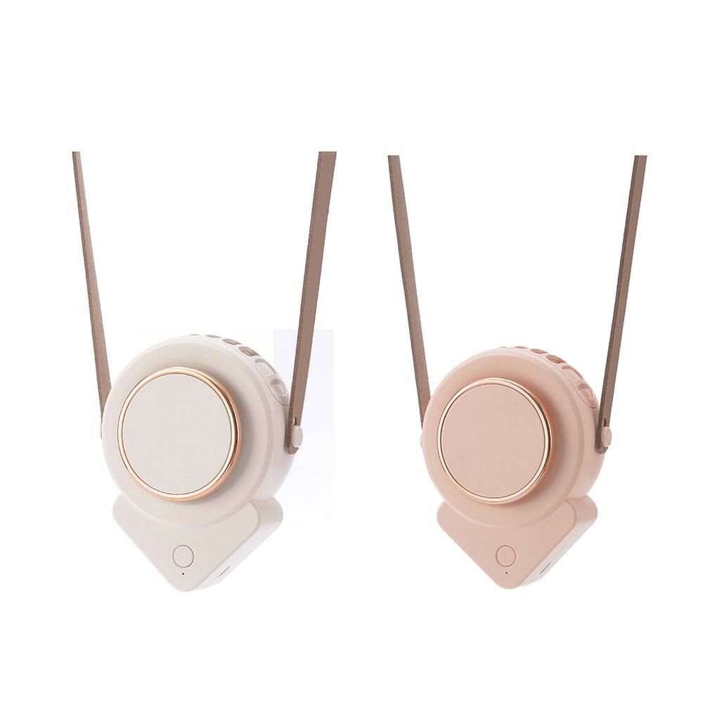 Neck Fan - Leafless Design - Portable USB Rechargeable - Adjustable Speed for Outdoor Events, Office