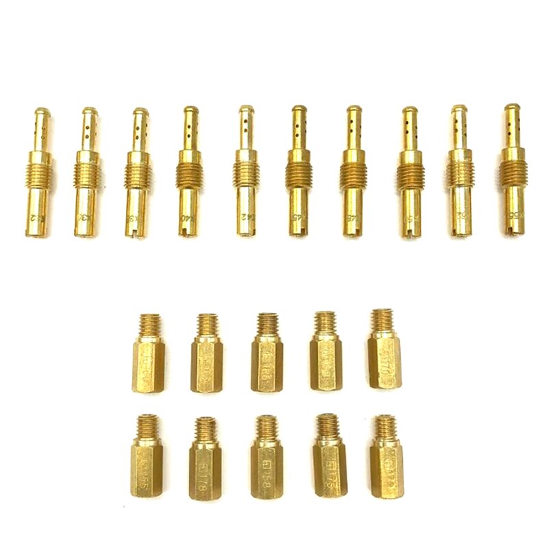20Pcs Carburateur Jet Kit Set Trage/Pilot Jet &amp; Main Jet Voor Pwk Keihin Oko Cvk pe Carburateur