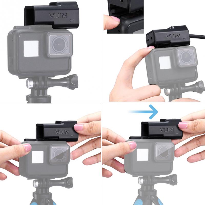 Microfoon Beugel Actie Camera Extension Case Draagbare Accessoires Professionele Mount Statief Quick Release Voor GoPro Hero 7 6