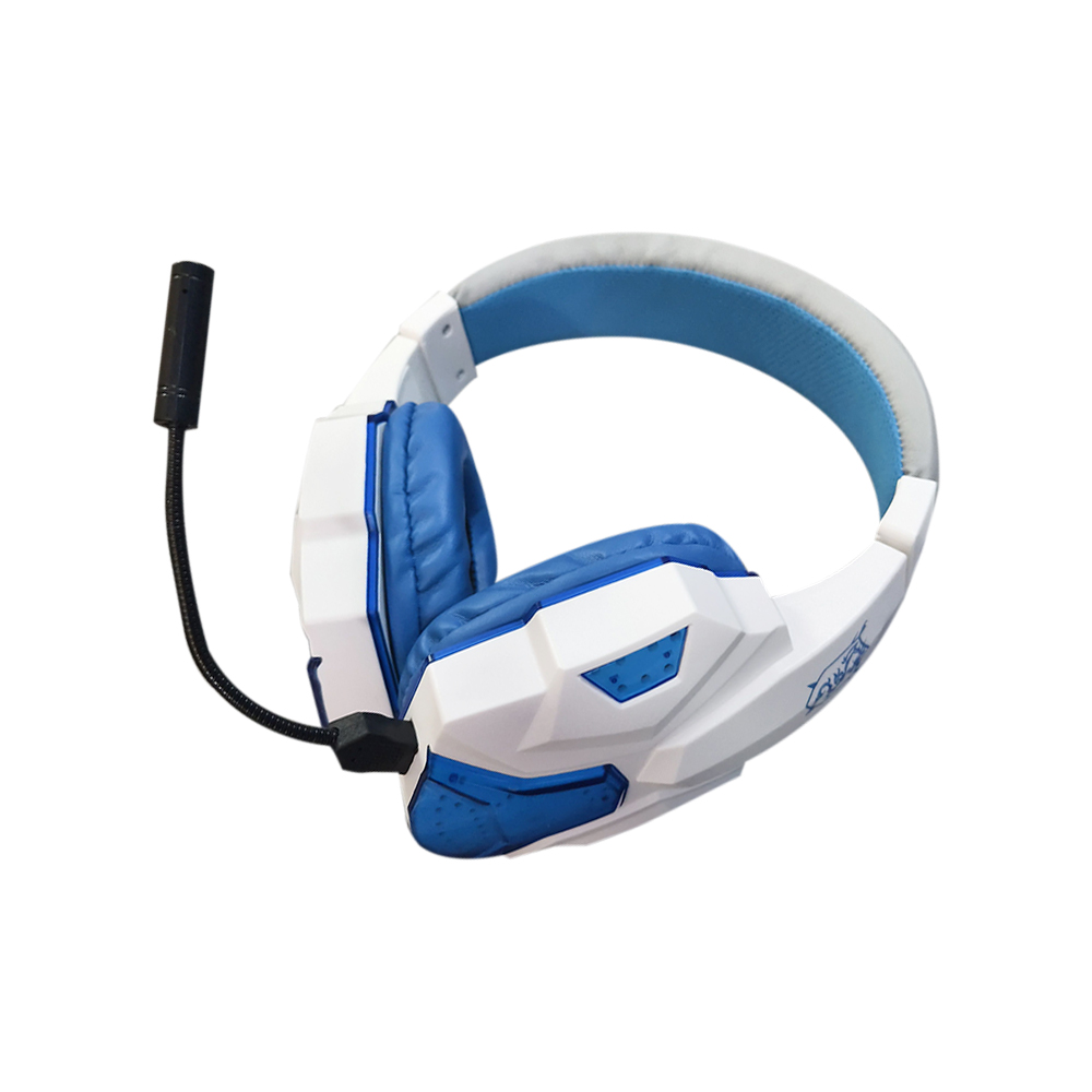 SY-T830 Bluetooth-compatibl5.1 Gaming Headset Gamer Wireless Headphone With Noise Cancelling Microphone Wired Earphone For Phone: WHITE
