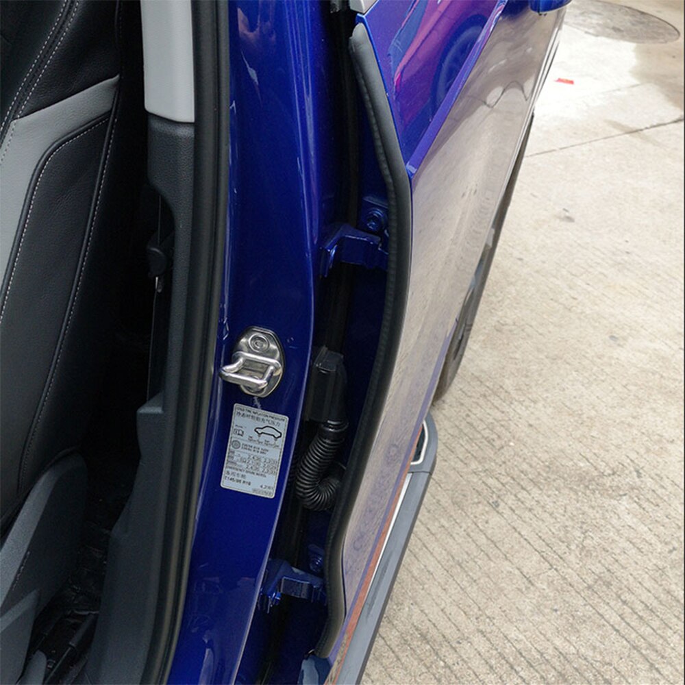 2Pcs Rubber Seal Strip Car Door Weatherstrip Car Door Edge Rubber Sealing For Car B Pillar Protection Sticker Front Auto Door