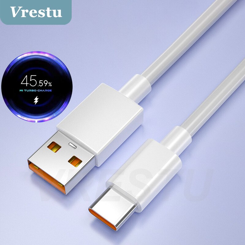 65W Type C Lading Kabel Voor Xiaomi Redmi Note 10 9 Pro Turbo Lading Usb C Wire Cord Voor mi 11 Ultra 10T 10 Pro Redmi K30 K40 Pro