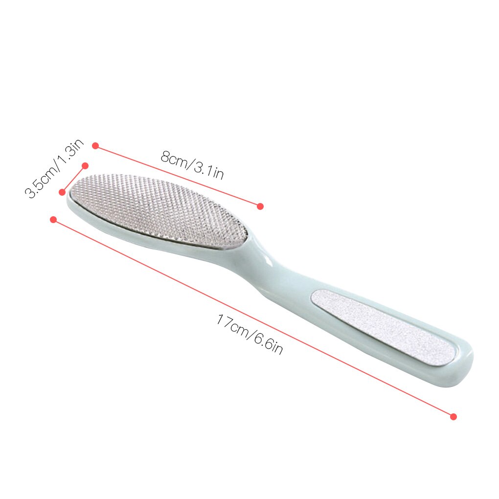 Pedicure Foot File Stainless Steel Foot Pedicure Tool Plastic Handle Dead Skin Remover Color Random