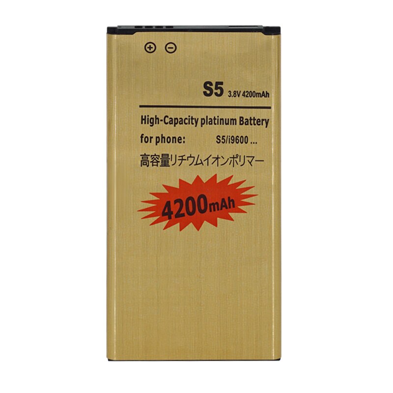 Ohd Originele Hoge Capaciteit Batterij EB-BG900BBC EB-BG900BBE Voor Samsung Galaxy S5 S5 I9600 G900 G900F G900 G900F 4200Mah