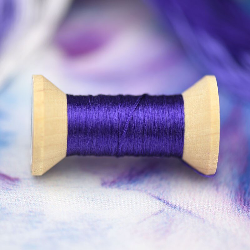 Linha de bordar bordada à mão/linha de seda/linha de bordar de seda enrolada/linha de bordar de seda/carretel/luz real: 8