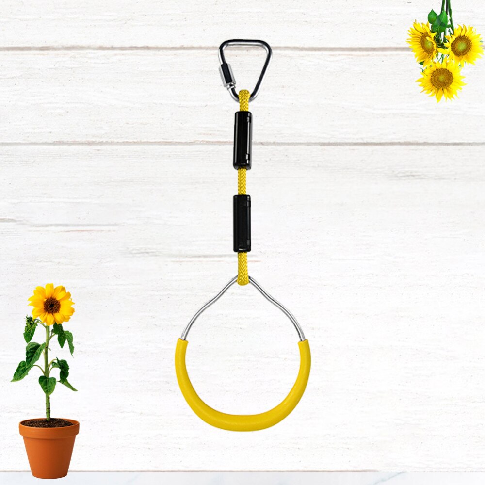 1PC Plastic Gymnastic Ring Children Fitness Ring for Kids Exercise Strength Bodyweight Training (Red)