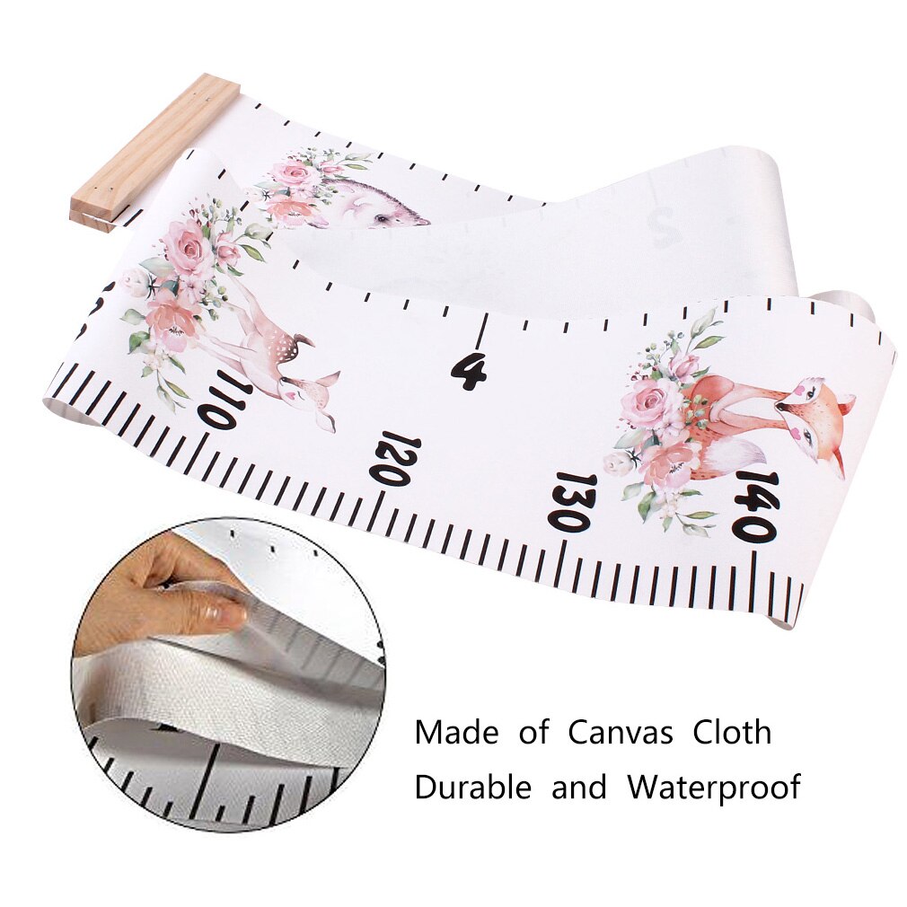 Wall Hanging Baby Height Measure Ruler Wall Sticker Decorative Props Child Kids Growth Chart for Bedroom Home Decor