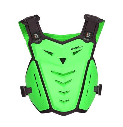 Chaleco Protector de Motocross para adultos, chaleco Protector para el pecho y la espalda, transpirable, para deportes al aire libre, cuatro estaciones: Verde