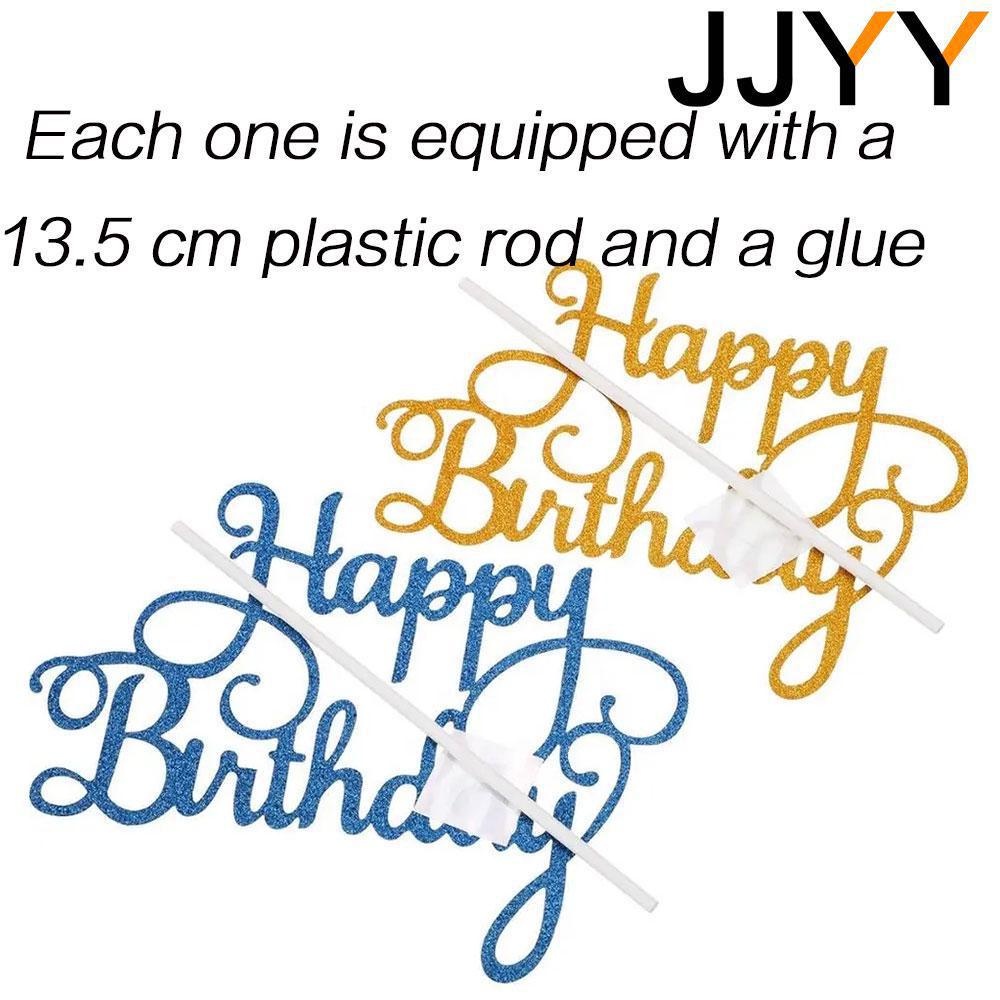 JJYY 5 stks Cake Vlag Toppers Verjaardagsfeestje Decoraties Kids Cake Topper Gelukkige Verjaardag Cupcake Toppers Verjaardagsfeestje Supplies
