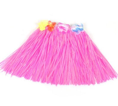 Falda Hawaiana para niños, suministros de , ropa hawaiana, colorida, para baile, ropa de escenario, Falda de baile: pink