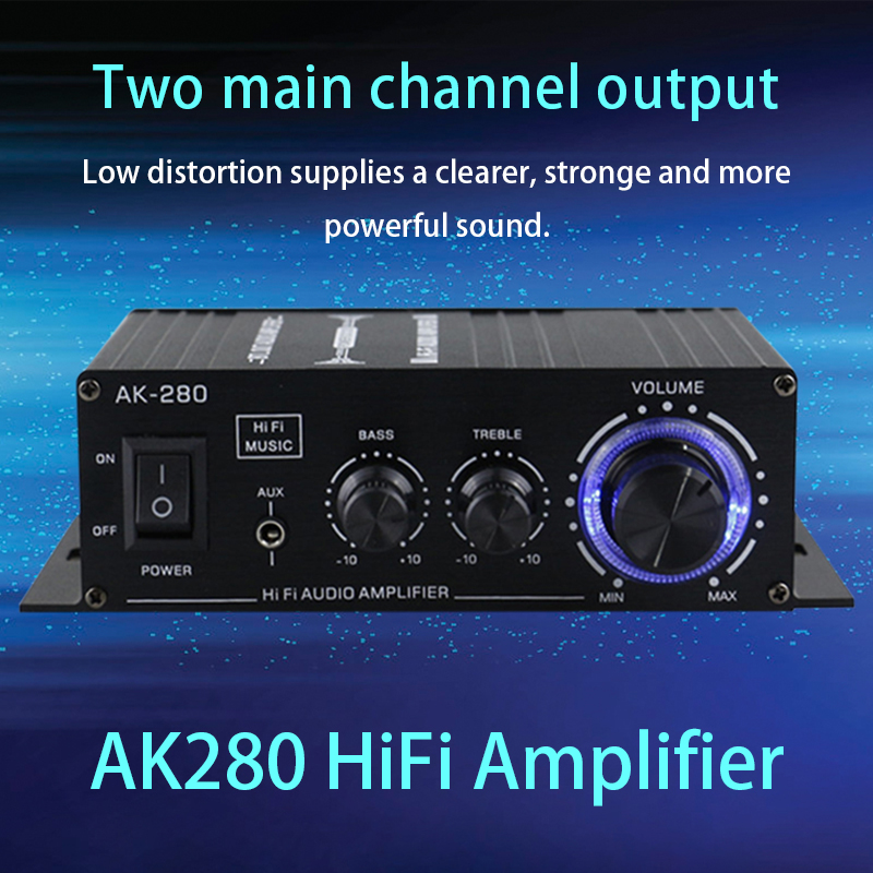 AK380/G8/AK370/AS22/280/AK270/AK170 800W 12V Home Car Hifi Amplificatori di potenza Stereo BASS Audio Altoparlante Classe D Car Home Sound Amp