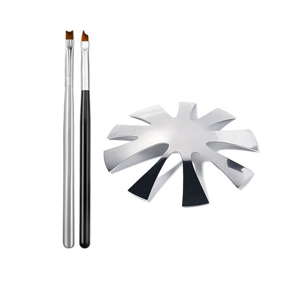 1/3Pcs Pro 9 Sizes Easy French Smile Cut Nail Cutter Almond shape V Line Tips ATrimmercrylic Nail Cutter Tool Kit Manicure Edge: Style A kits