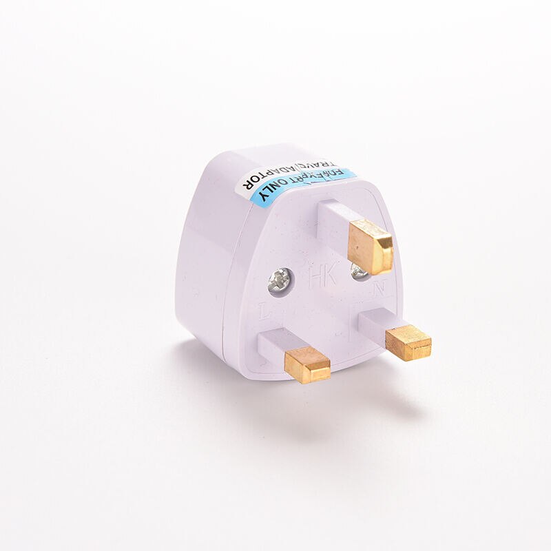 Universele us eu au converter naar uk hk ac reisstekker oplader adapter connector uk stekker witte drie-pins aansluiting converter 1pc