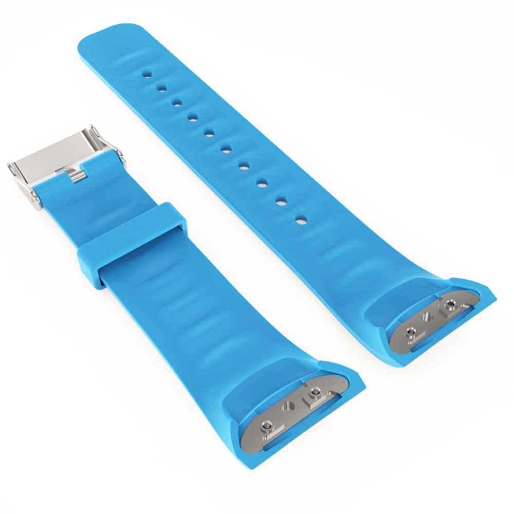Bracelet en Silicone pour Samsung Gear Fit 2 montre de remplacement de sport bracelet de montre pour Samsung Fit2 SM-R360 accessoires: Sky blue