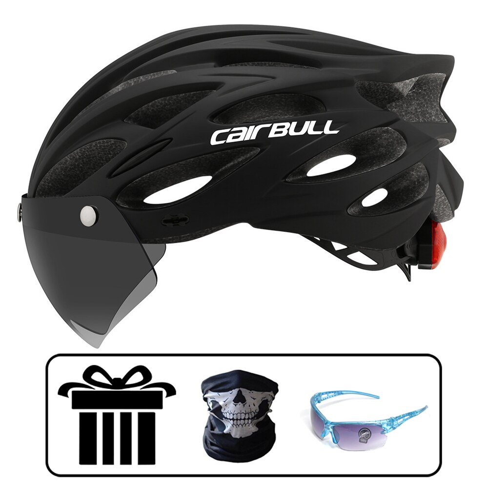 Cairbull ALLROAD Bicycle Helmet Highway Mountain Bike Riding Helmet with Lens and Brim