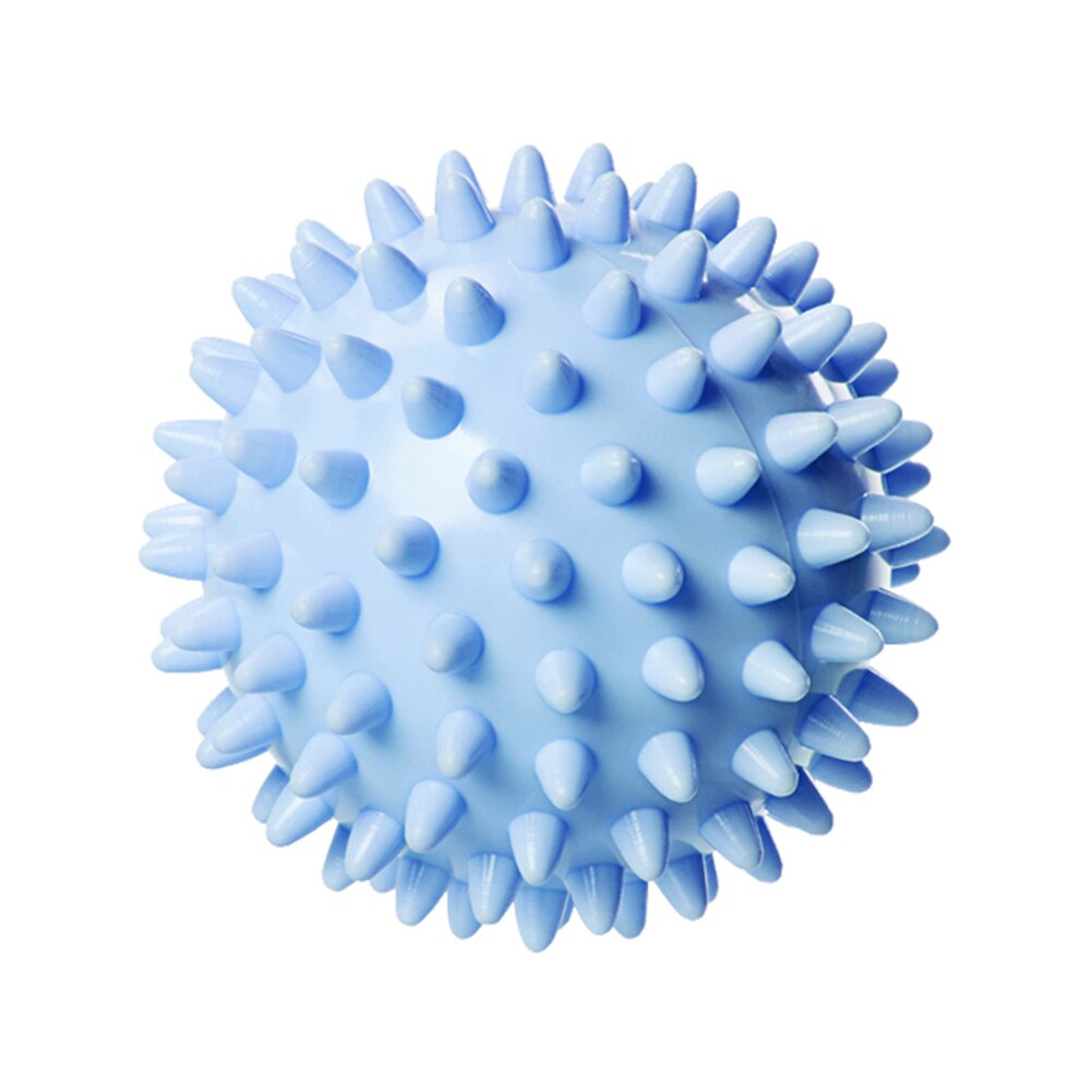 Pelota de masaje de PVC portátil para entrenamiento sensorial de erizo, pelota de agarre de fisioterapia, equipo deportivo para ejercicio físico: Azul