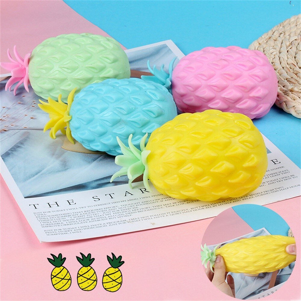 1PC nette Ananas bilden Finger druck Linderung spielzeug kreative quetschen Ball freundlicher erwachsene spielzeug