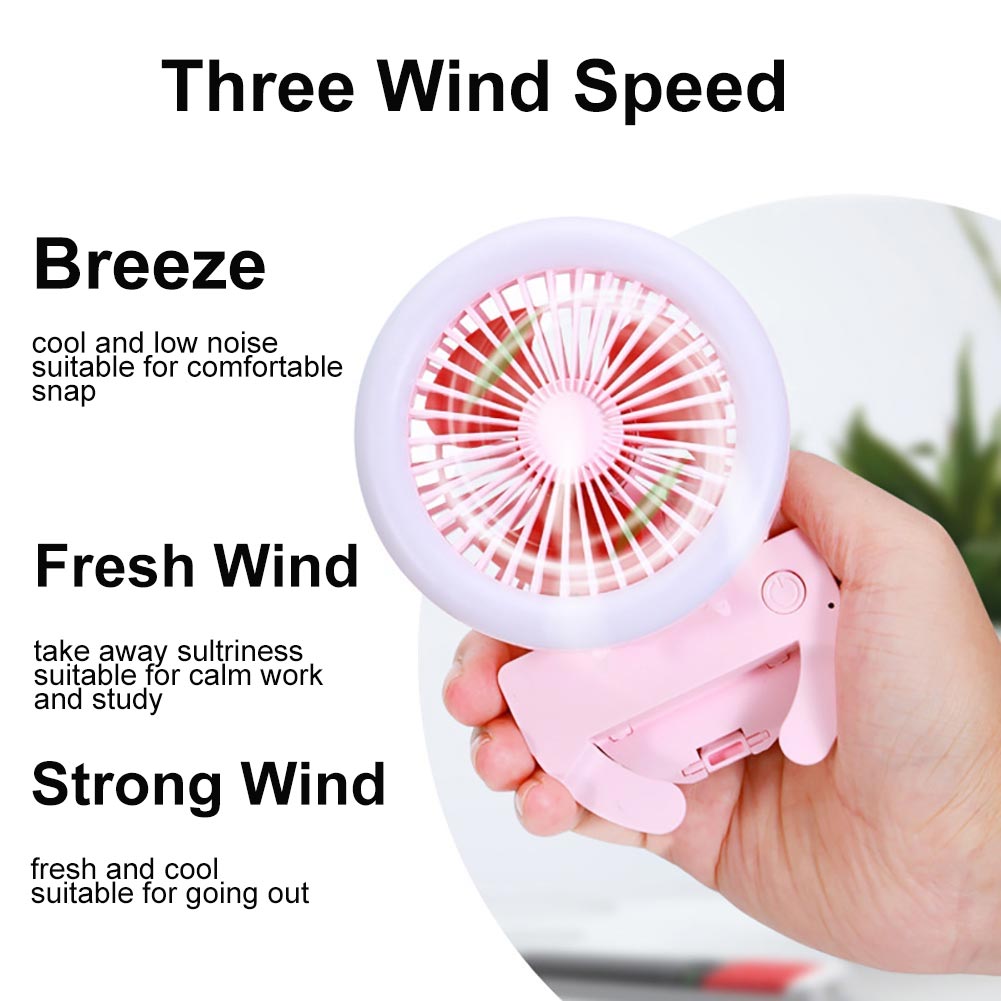 1pc Portable Mini USB Fan Desk LED Electric Desktop Computer Table Fan Home Office Electric Fans Mini Ventilator for Office Fan