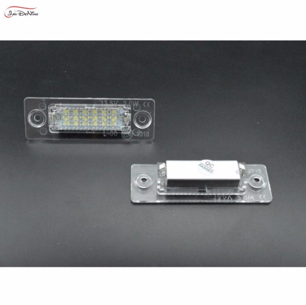 JanDeNing 2 uds libre de Error 18 LED de las luces de la matrícula para VW Caddy/Jetta/Passat/Transpiarter