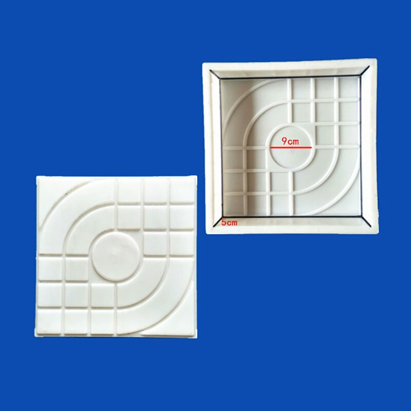Plastic Brick DIY Square Garden Path Concrete Plastic Brick Mold Paving Propylene Pavement Walkway Garden Buildings Accessories