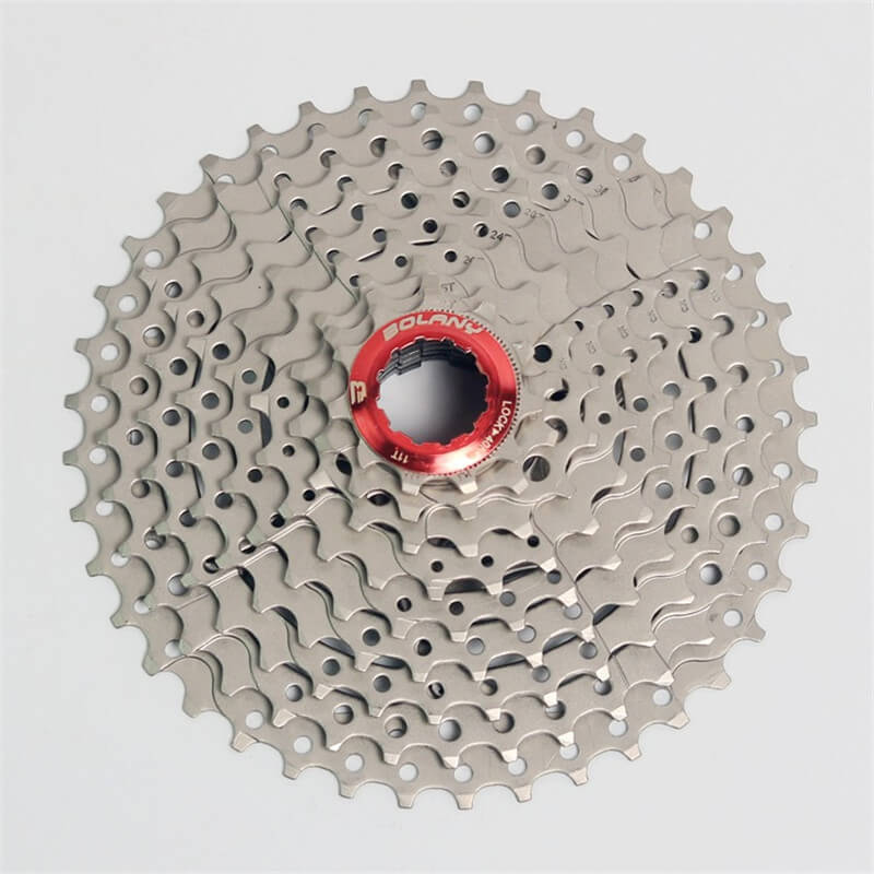BOLANY Bike Freewheel 9 Speed 11-40T Cassette MTB Mountain Road Bike Freewheel Available For shimano SRAM System: Light Grey