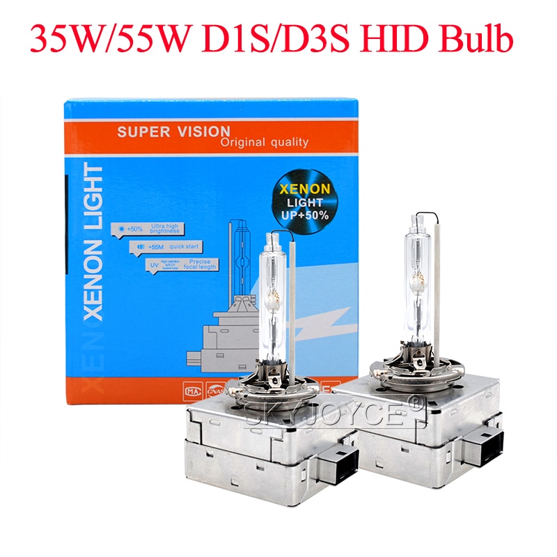 Super vision alkuperäinen 35w 6000k d1s piilotettu xenon polttimo 55w d3s 5000k 4300k 8000k metallikynsi 12v auton valo xenon piilotetut ajovalojen polttimot