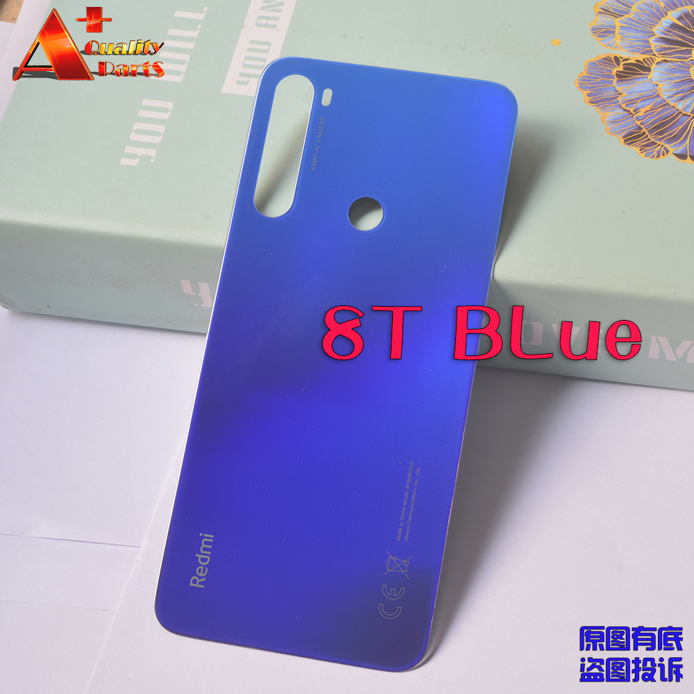 Para Redmi Note 8 Pro Note 7 proOriginal batería puerta cubierta trasera carcasa para Redmi Note8 Note7: Note 8T Blue
