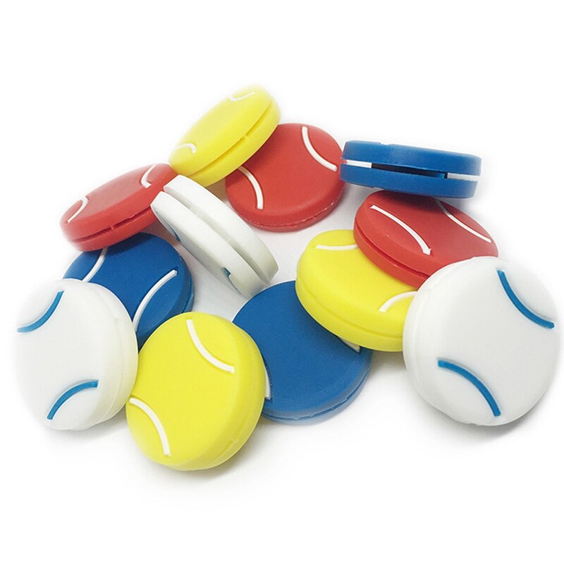 10Pcs Racket Anti Slip Siliconen Indoor Racket Outdoor Sport Tennis Schokdemper Vibration Dampener