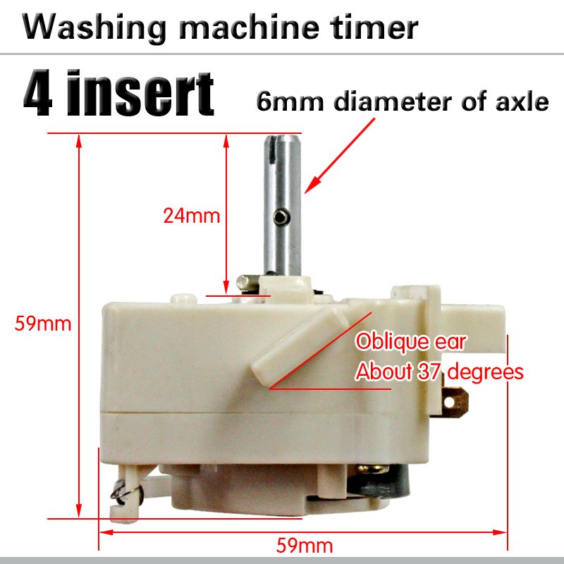 Washing machine accessories washing machine timer 4 pin oblique ear timer 15 minutes washing machine timer switch