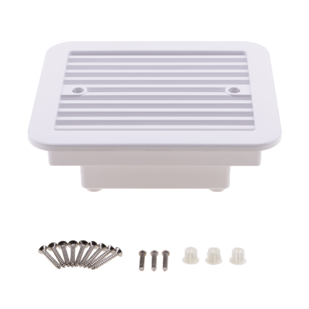 12V WHITE FRIDGE VENT With FAN RV Trailer Caravan Side Air Ventilation