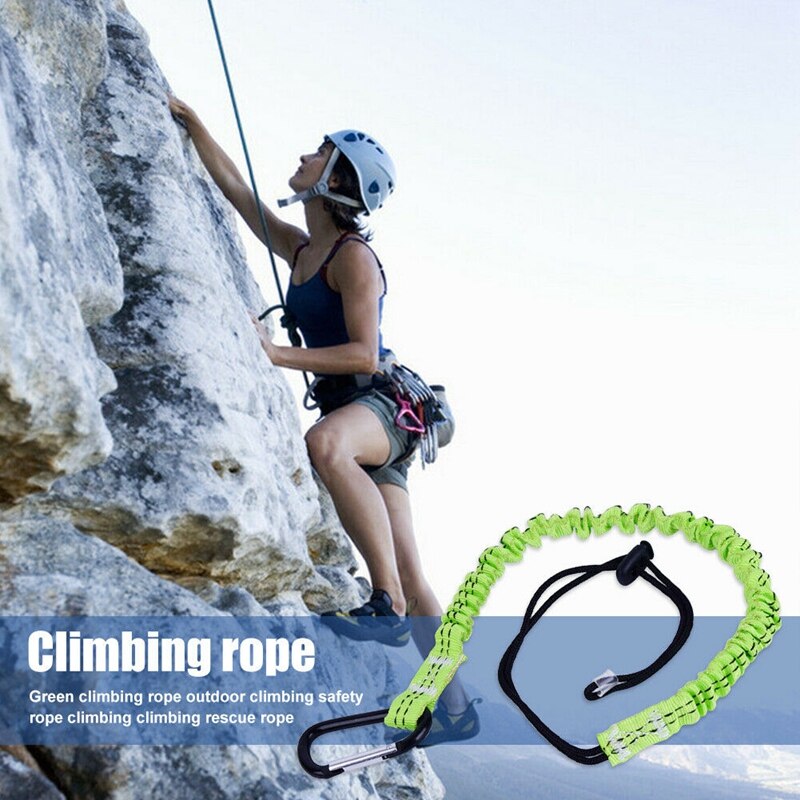 Rock Climbing Safety Rope Telescopic Rope with Carabiner Climbing Tool Anti-Fall Climbing Tool