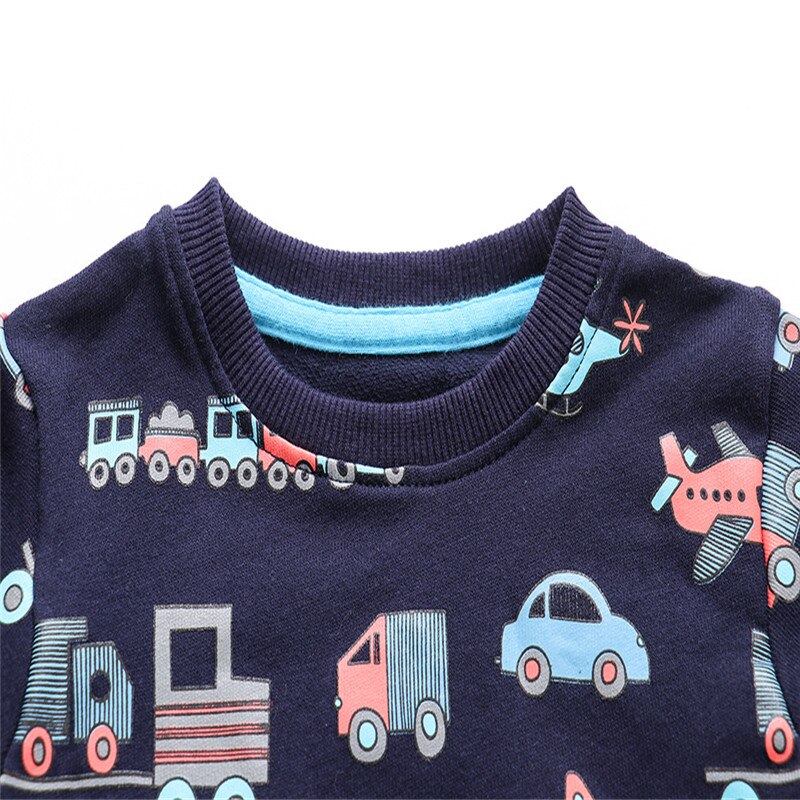 Graafmachine Print Kinderen Sweatshirts Katoen Jongens Meisjes Kleding Voor Herfst Winter Baby Jongens T-shirt Kids Hoodies