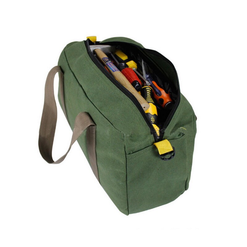 Multifunction Canvas Hand Tool Storage Carry Bag Portable Waterproof Screwdriver Tool Bag Toolkit Metal Hardware Parts Organizer