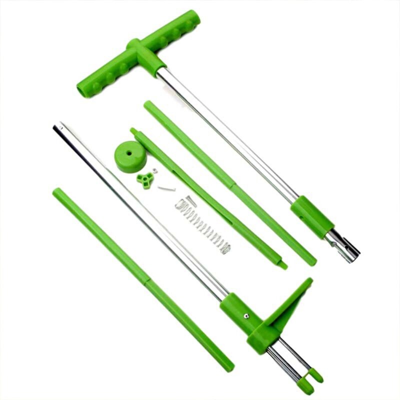 Garden Weeder Durable Root Removal Tool Chemical Free Weeding with Handle Protect the Spine Useful Garden Tools: 03