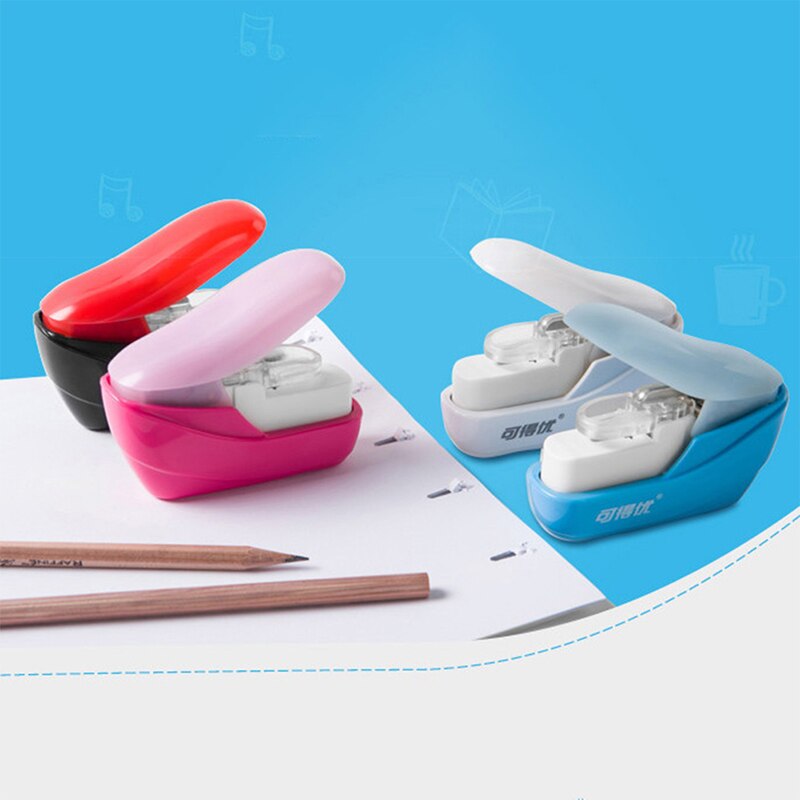 No Nails No Staples Stapling Machine Mini Cute Book Stapleless Stapler Paper Stapling Stapler Without Staple Stapler