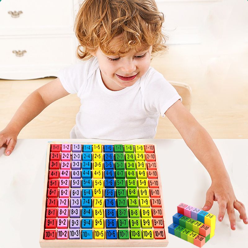 Houten Tafel Van Vermenigvuldiging Vroege Onderwijs Puzzel Kinderen Educatief Kind Speelgoed