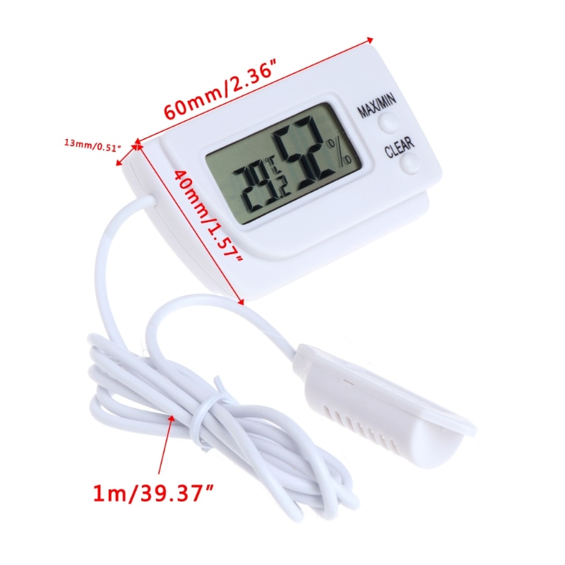 Mini Digital Temperature and Humidity Meter Incubator Pet Dog Tortoise Hatching Eggs Sensor