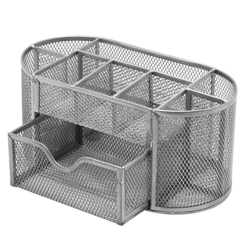 1 Pcs Student Pen Storage Holder Box Stationery Pencil Organizer Desktop for Office School XR