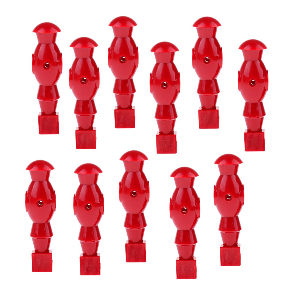 11 Pieces Table Soccer Player Foosball Table Men Player Man Guys for 1.2m Foosball Table Red Dark Blue: Red 