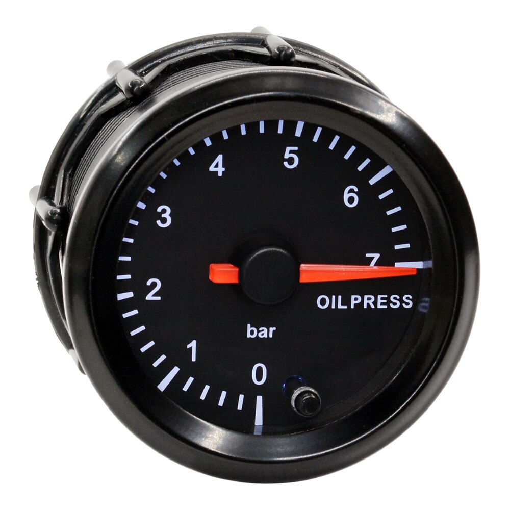 Dragon 2" 52mm High Speed Stepper Motor 7 Colors Light Auto Car Oil Pressure Gauge Refit Instrumen 0-7 Bar Meter