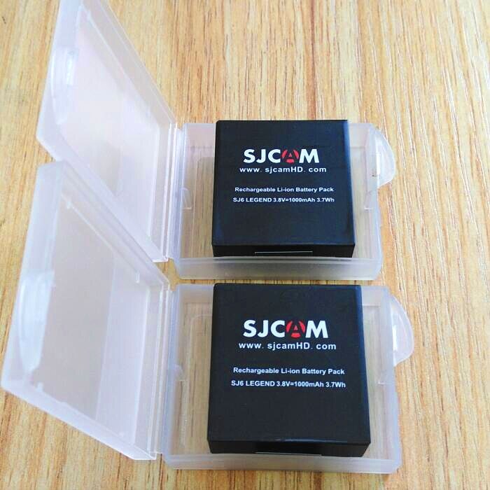 SJCAM-baterías originales para Cámara de Acción SJ6, baterías recargables, cargador Dual, funda de batería para SJCAM SJ6 Legend