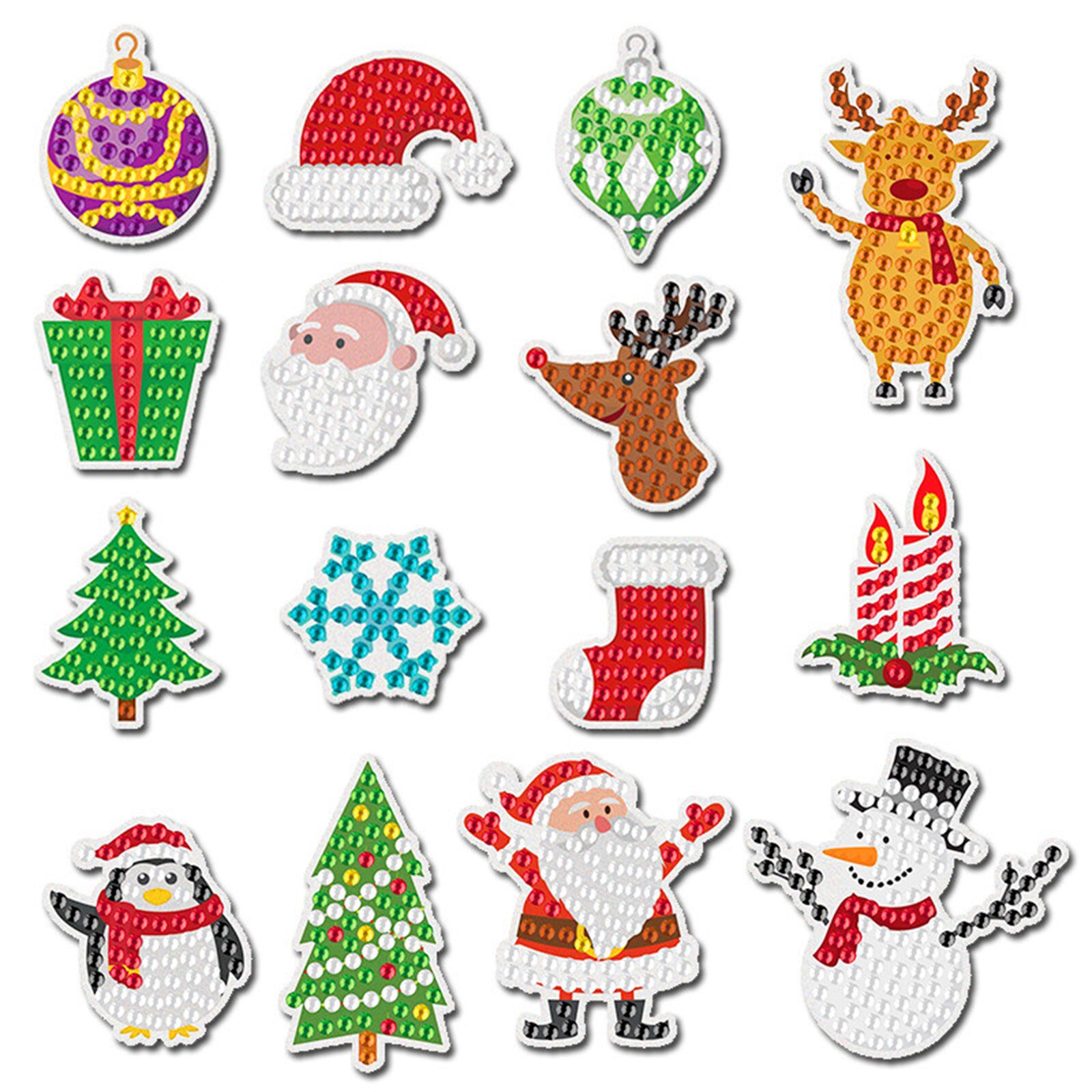 Newest DIY Diamond Painting Stickers Kits Christmas Diamond Painting Art Craft for Kids and Adults Beginners