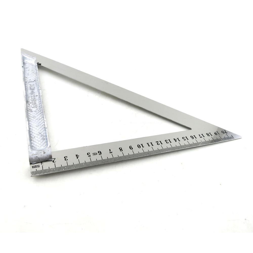 Stainless steel triangle ruler Drawing tool DIY steel ruler Stainless steel ruler Drawing ruler