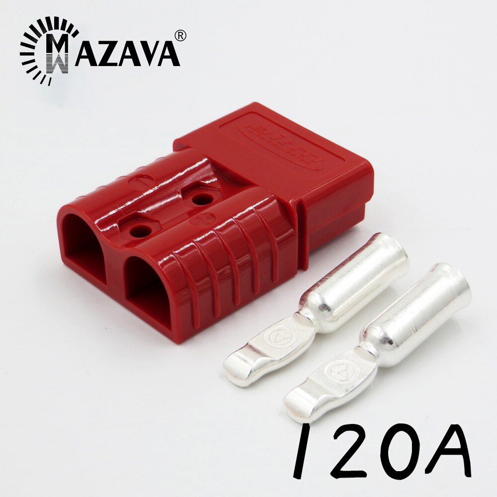 50A 120A 600V SB50 SB120 Power Connector Dual-Pole Quick Opladen Plug SB50 Elektrische Auto Batterij Ups Kabel terminals Dc: 120A Red
